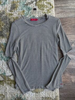 Black and White Striped Shirt